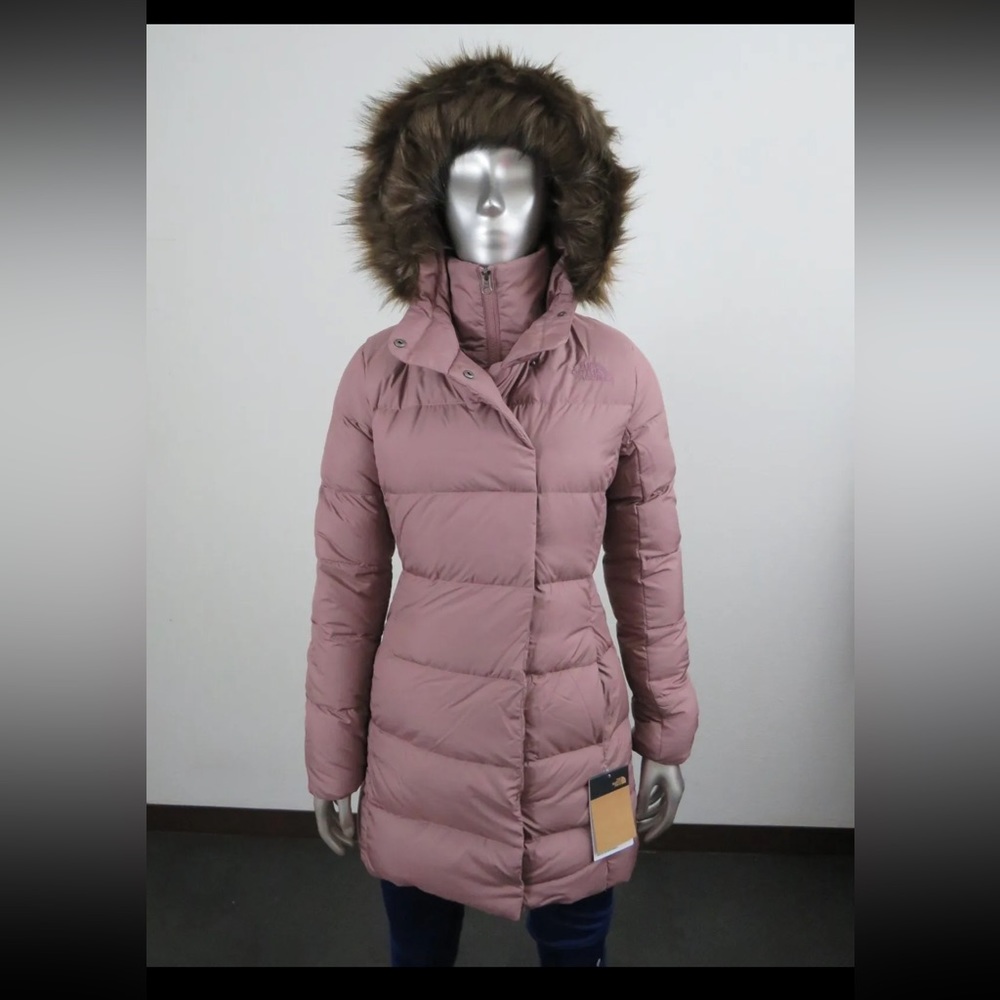NWT The North Face New Dealio Insulated 550-Down Winter Parka Jacket - Mauve